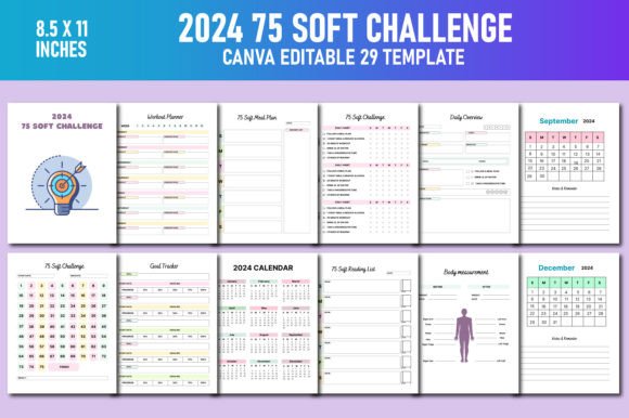 Download 2024 75 Soft Challenge Canva KDP - Canva Collection