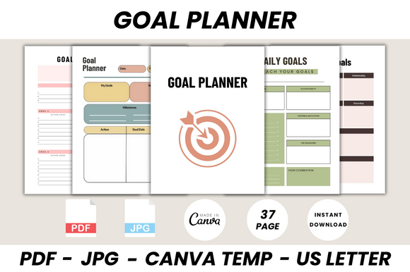 Download Goal Planner Canva Template - Canva Collection