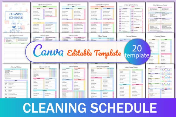 Download Cleaning Schedule Canva - Canva Collection
