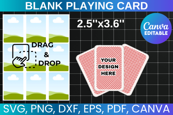 Download Blank Playing Card Canva Template - Canva Collection