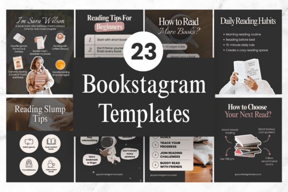 Download Bookstagram Instagram Canva Templates - Canva Collection
