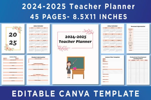 Download 2024-2025 Teacher Planner Canva - Canva Collection