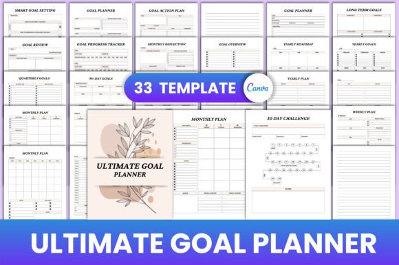Download Ultimate Goal Planner Canva Interior - Canva Collection