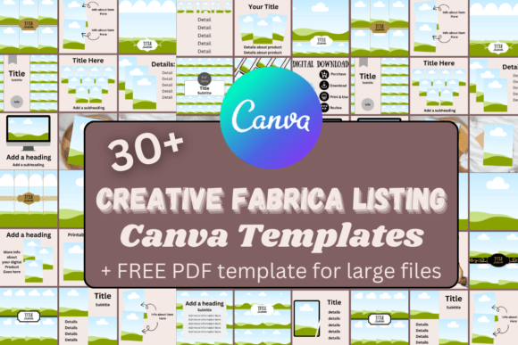 Download Creativefabrica Listing Canva Templates - Premium Resources