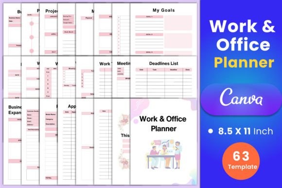 Download Work &amp; Office Planner Canva Interior - Canva Collection