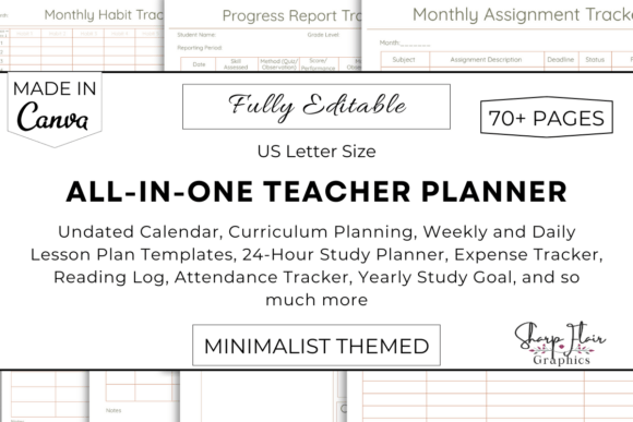 Download Editable Teacher Planner Bundle | Canva - Canva Collection