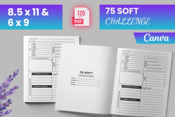 Download 75 Soft Challenge for Canva (KDP) - Canva Collection