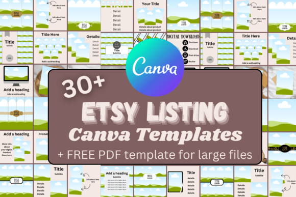Download 30+ Etsy Listing Canva Template Set +PDF - Canva Collection