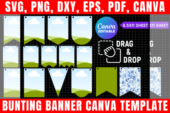 Download Bunting Banner Canva Template - Canva Collection