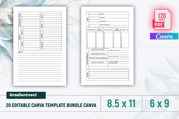 Download (KDP) 20 Editable Canva Template Bundle - Canva Collection