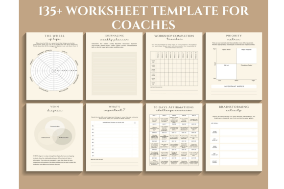 Download Coaching Worksheet Canva Template, Coach - Canva Collection