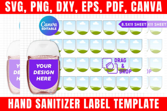 Download Hand Sanitizer Label Canva Template - Canva Collection