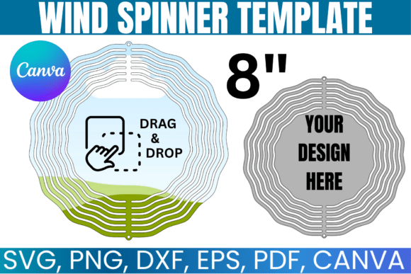 Download 8" Wind Spinner Canva Template - Canva Collection