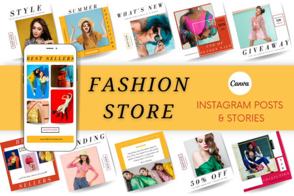 Download Fashion Store Canva Templates - Canva Collection