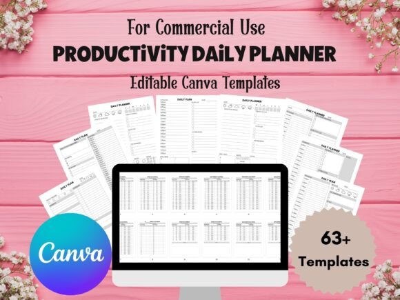 Download Editable Daily Planner Canva Templates - Canva Collection