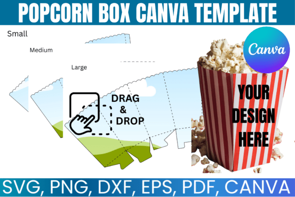 Download Popcorn Box Canva Template - Canva Collection
