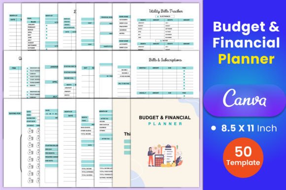 Download Budget &amp; Financial Planner Canva - Canva Collection