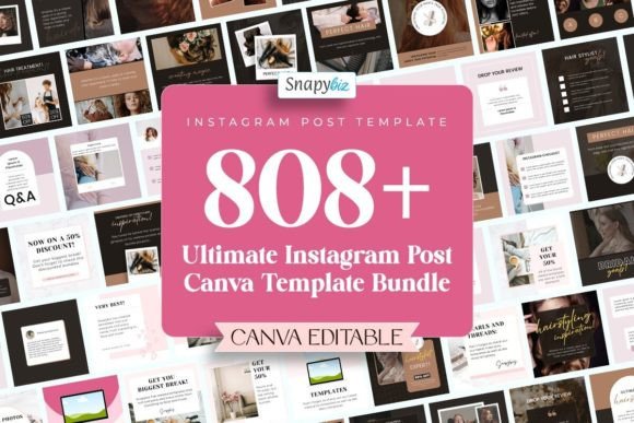 Download Instagram Post Canva Template Bundle - Canva Collection