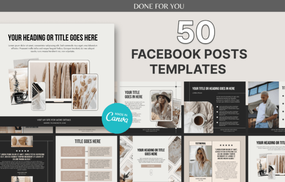 Download 50 Facebook Posts Canva Templates - Canva Collection