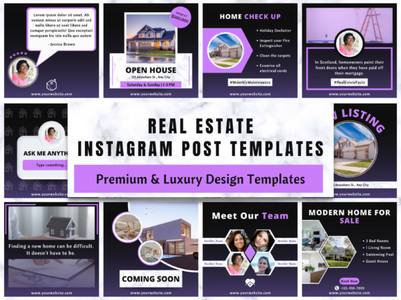 Download Real Estate Instagram Canva Templates - Canva Collection