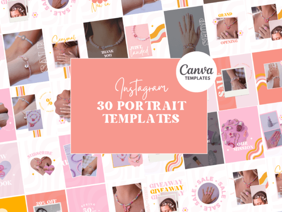 Download Peach Pink Instagram Canva Templates - Canva Collection