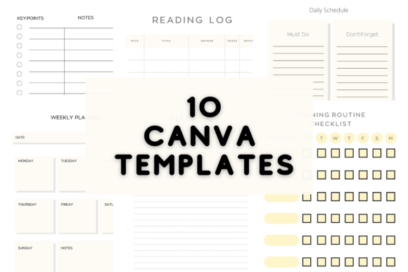 Download Minimalist 10 Editable Canva Templates - Canva Collection