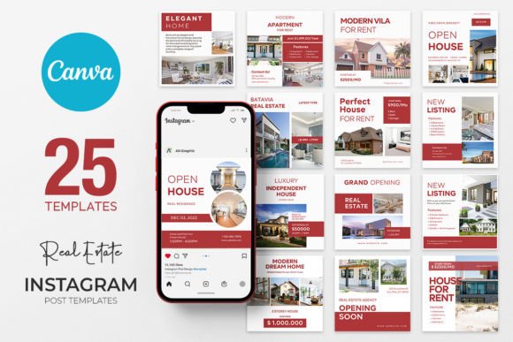 Download 25 Real Estate Canva Instagram Templates - Canva Collection